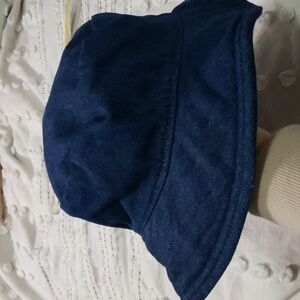 Vintage 90s women's reversible denim bucket hat